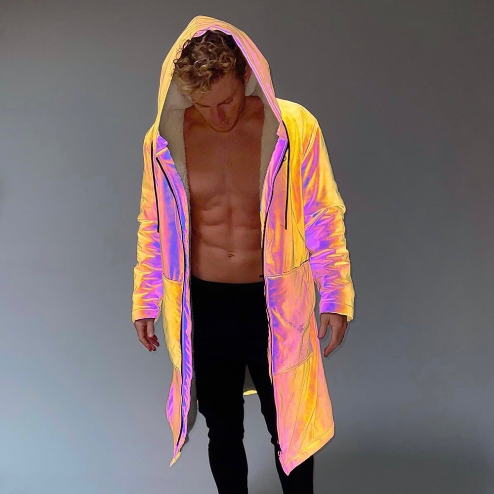 FLEXLIVING - unisex rainbow reflective coat, cloak